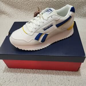 NEW Reebok Unisex Glide Ripple Clip Sneaker  White SIZE BOY Size's 4